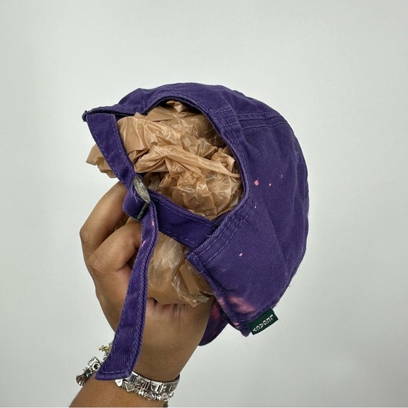 ECU Pirates Custom Bleach Splatter Embroidery Dad Hat OS Upcycled - Picture 6 of 7